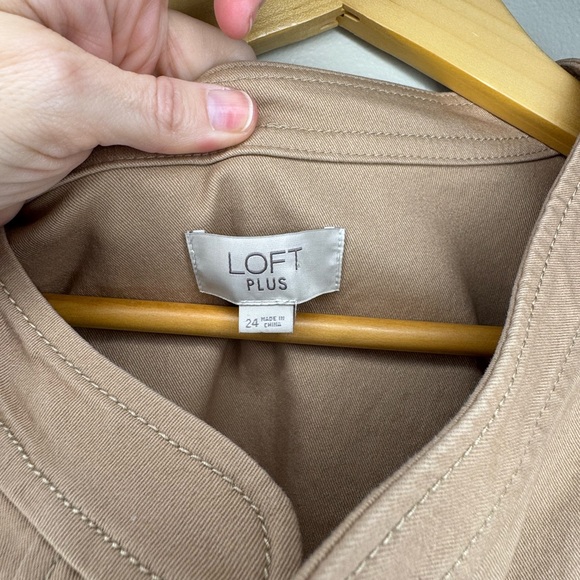 LOFT Plus Utility Jacket Size 24 - Picture 2 of 5